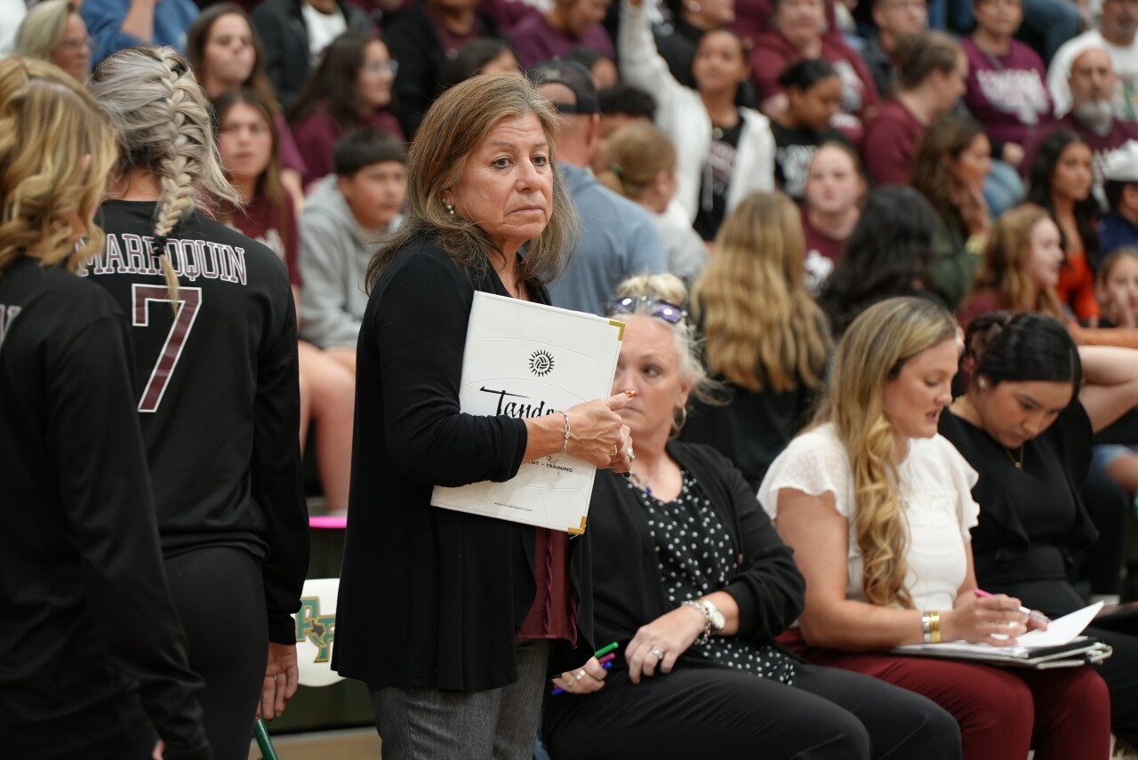 London volleyball head coach Melinda Wescott