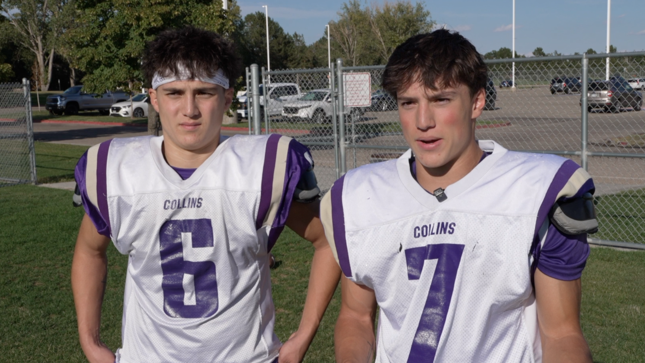 Romero brothers with the Fort Collins High School football team