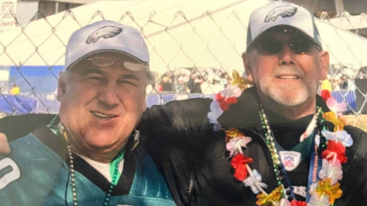 Gary Levin and his brother Don are both diehard Philadephia Eagles fans.