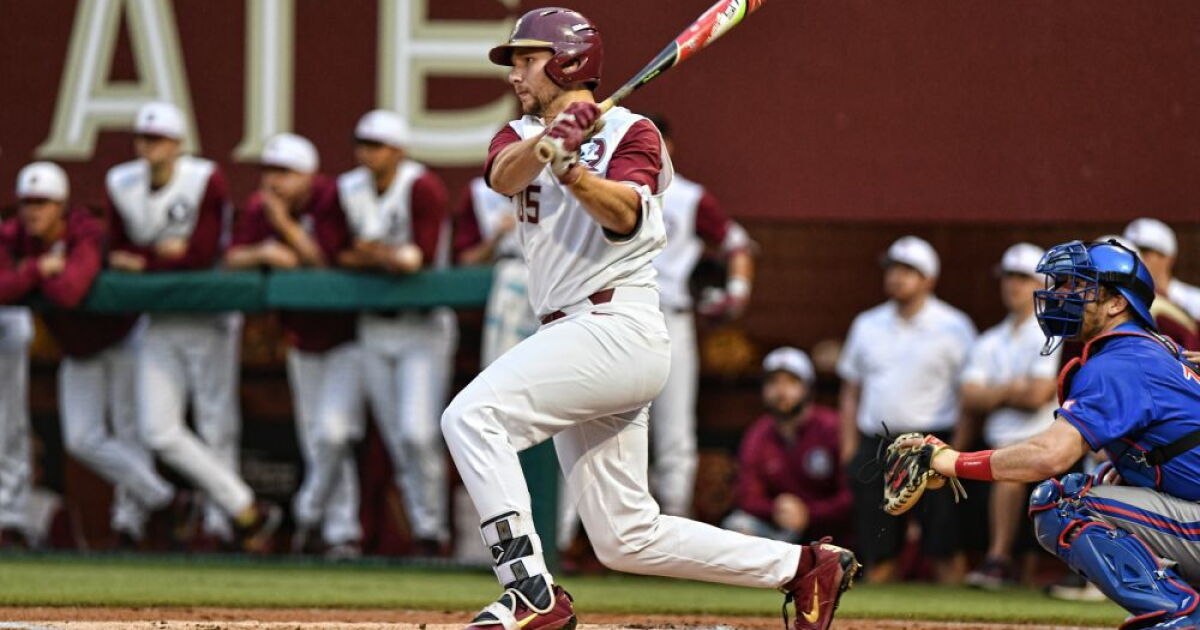 Cal Raleugh Fsu Raleigh Leads FSU to Midweek Sweep of Kansas