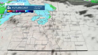 Clouds in southern Colorado most of the day Saturday