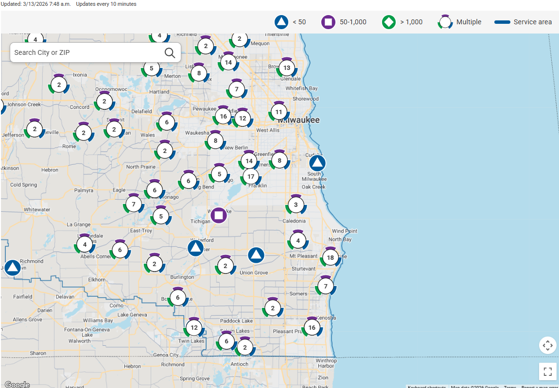 We Energies map