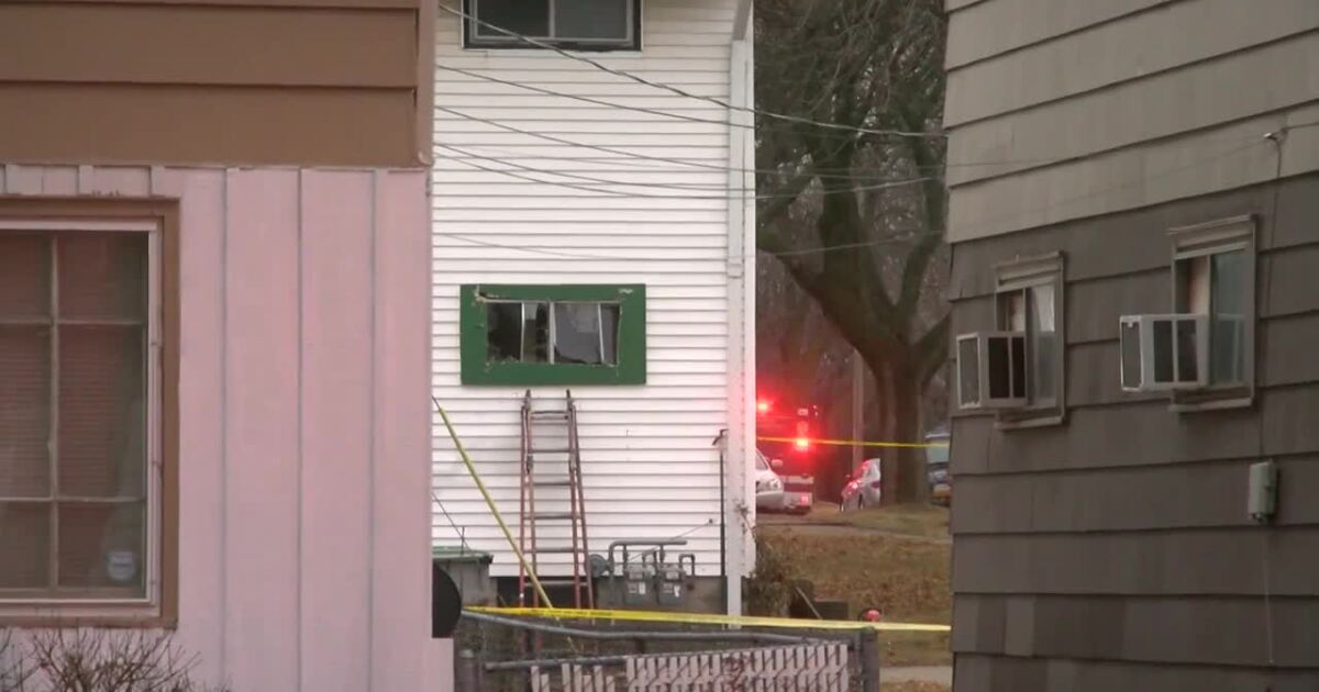 Man sets home on fire, barricades himself inside, police say