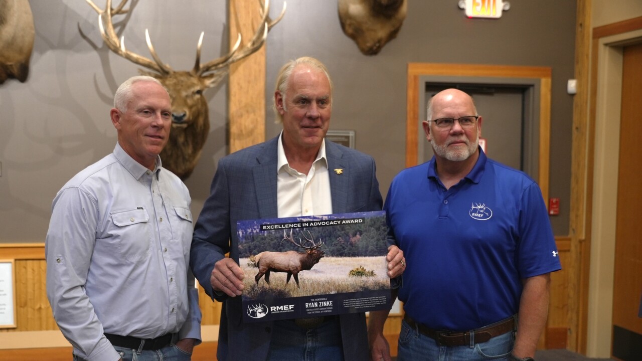 Zinke RMEF Award