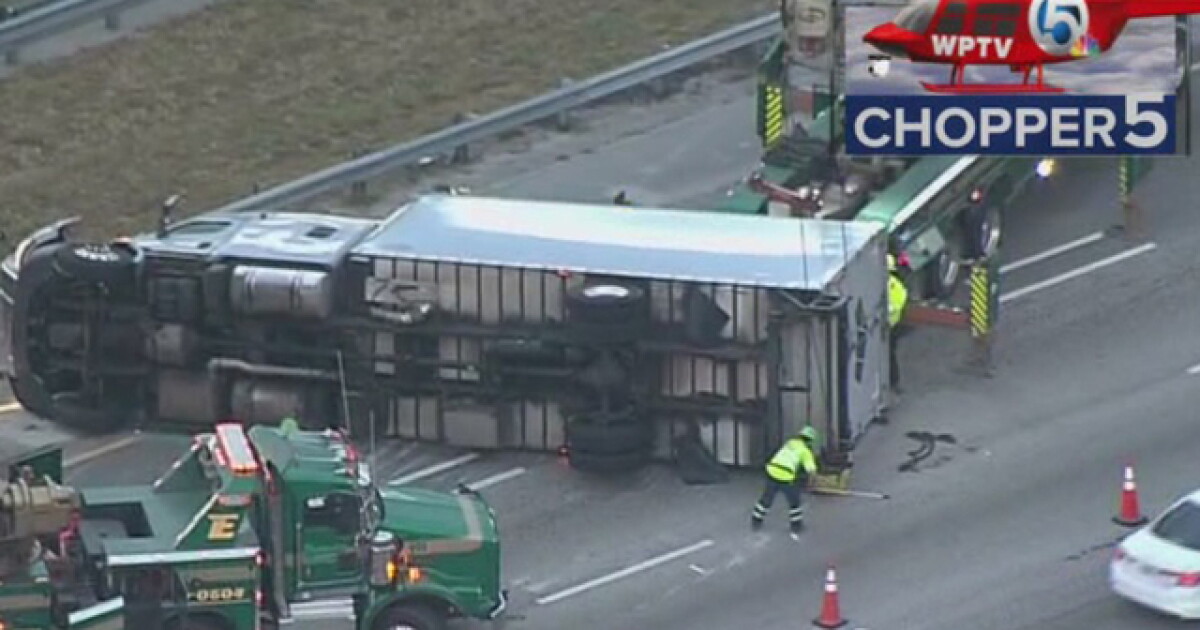 All lanes open on I-95 southbound in Boca Raton