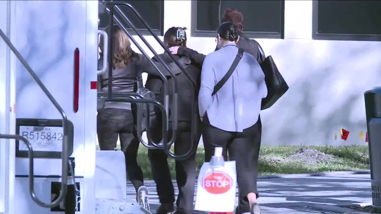 Emmanuel Castaneda's mother consoled as she leaves court, Jan. 11, 2023