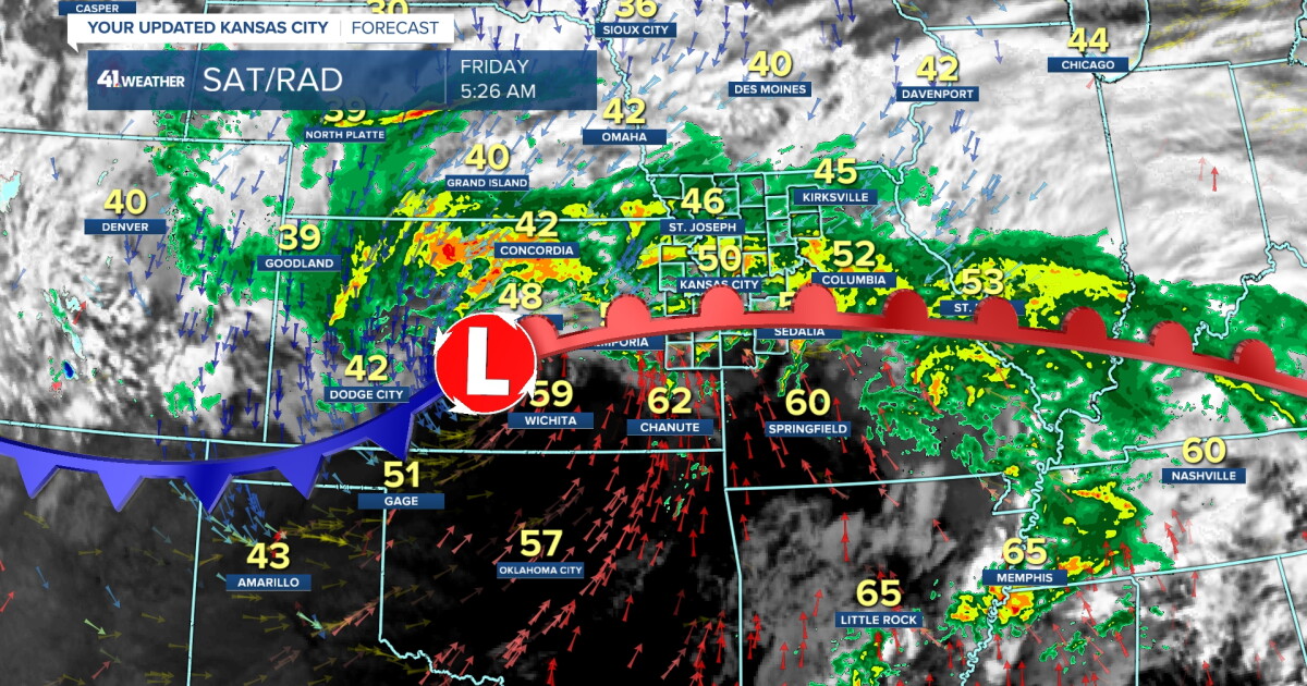 KSHB 41 Weather Blog | Rainy Friday, 2 main systems for Thanksgiving week
