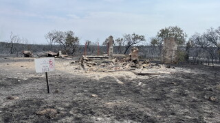 Evant wildfire damage