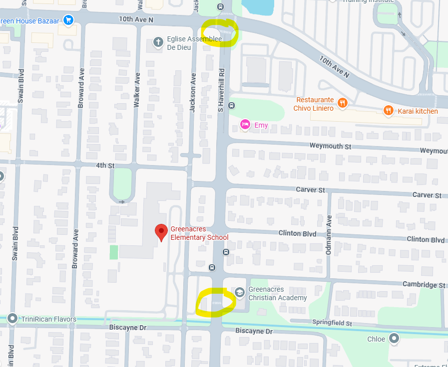 Greenacres Elementary map