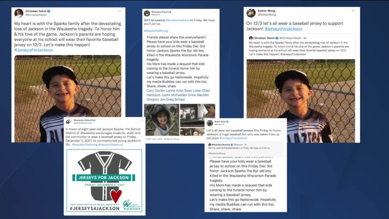 Milwaukee Brewers join growing effort to wear 'Jerseys for Jackson'