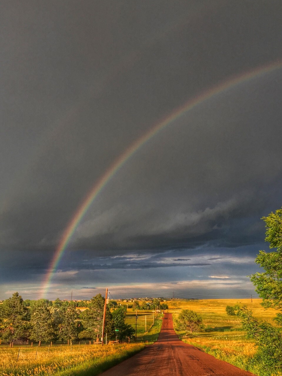 Double rainbow in Colorado Springs