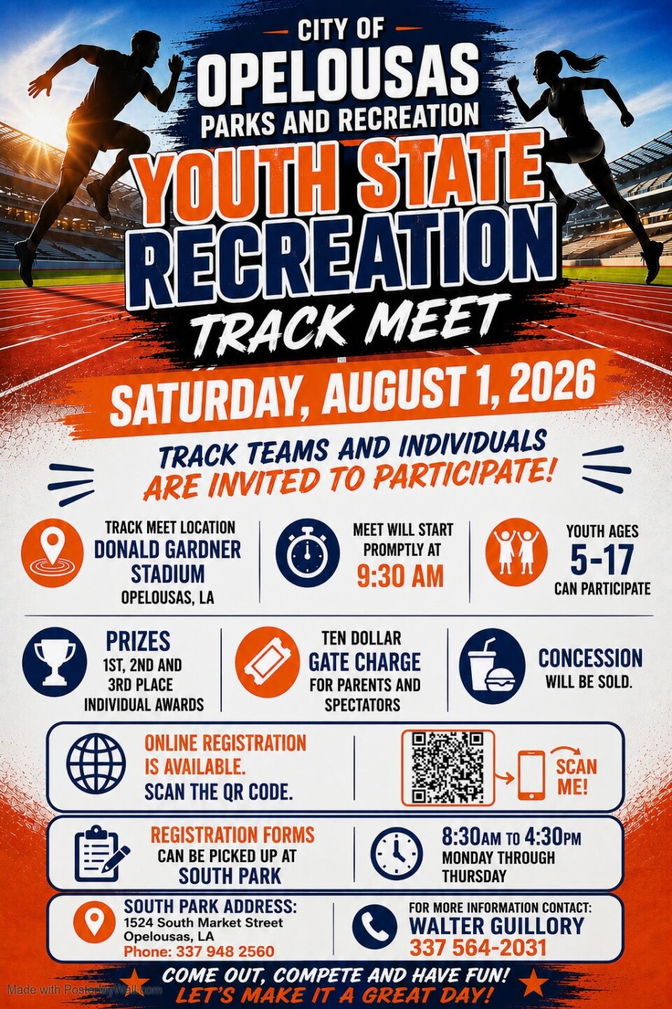 Youth State Recreation Track Meet in Opelousas