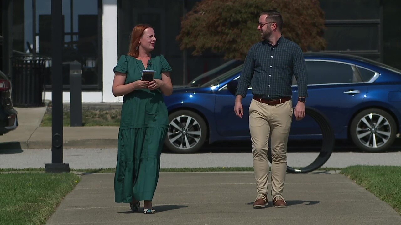 Cleveland Councilman Kerry McCormack talks to News 5 reporter Michelle Jarboe outside of Burke.