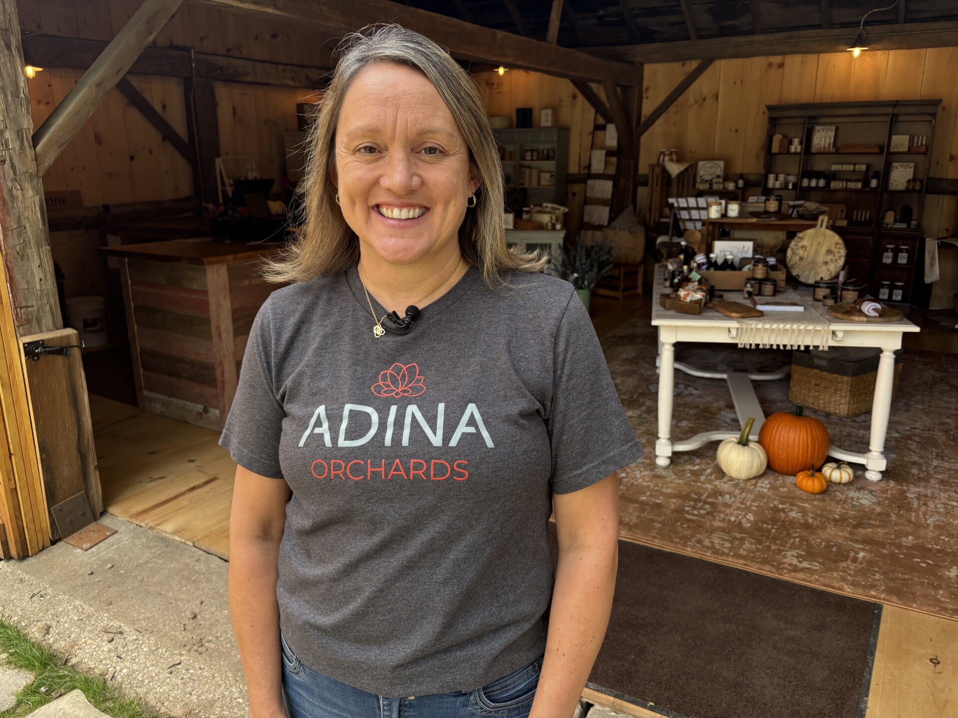 Stephanie Loether is the retail and office manager at Adina Orchards