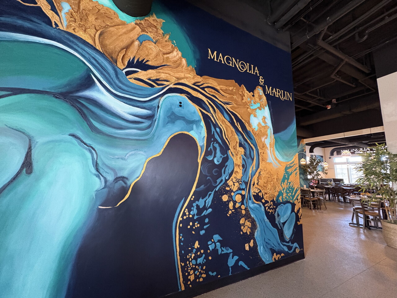Magnolia & Marlin mural