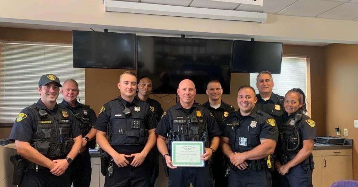 Solon police officer recognized for saving man's life
