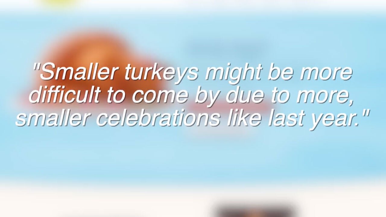 Butterball statement on smaller turkeys