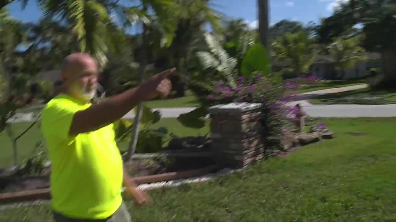 Neighbor Roman Pryputniewicz said he saw the fire when it started in Stuart. Nov. 20, 2023