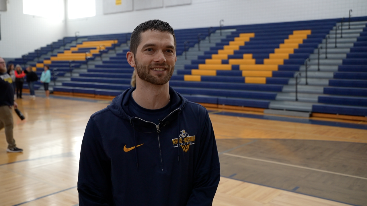 Head Coach Dominic Schneider of Pewamo-Westphalia speaking about the players love for the 'All Star' game