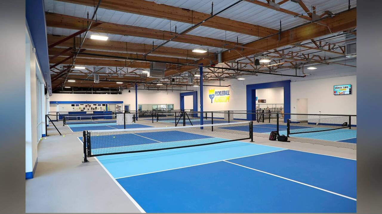 Indoor pickleball facility in Chandler, Arizona.