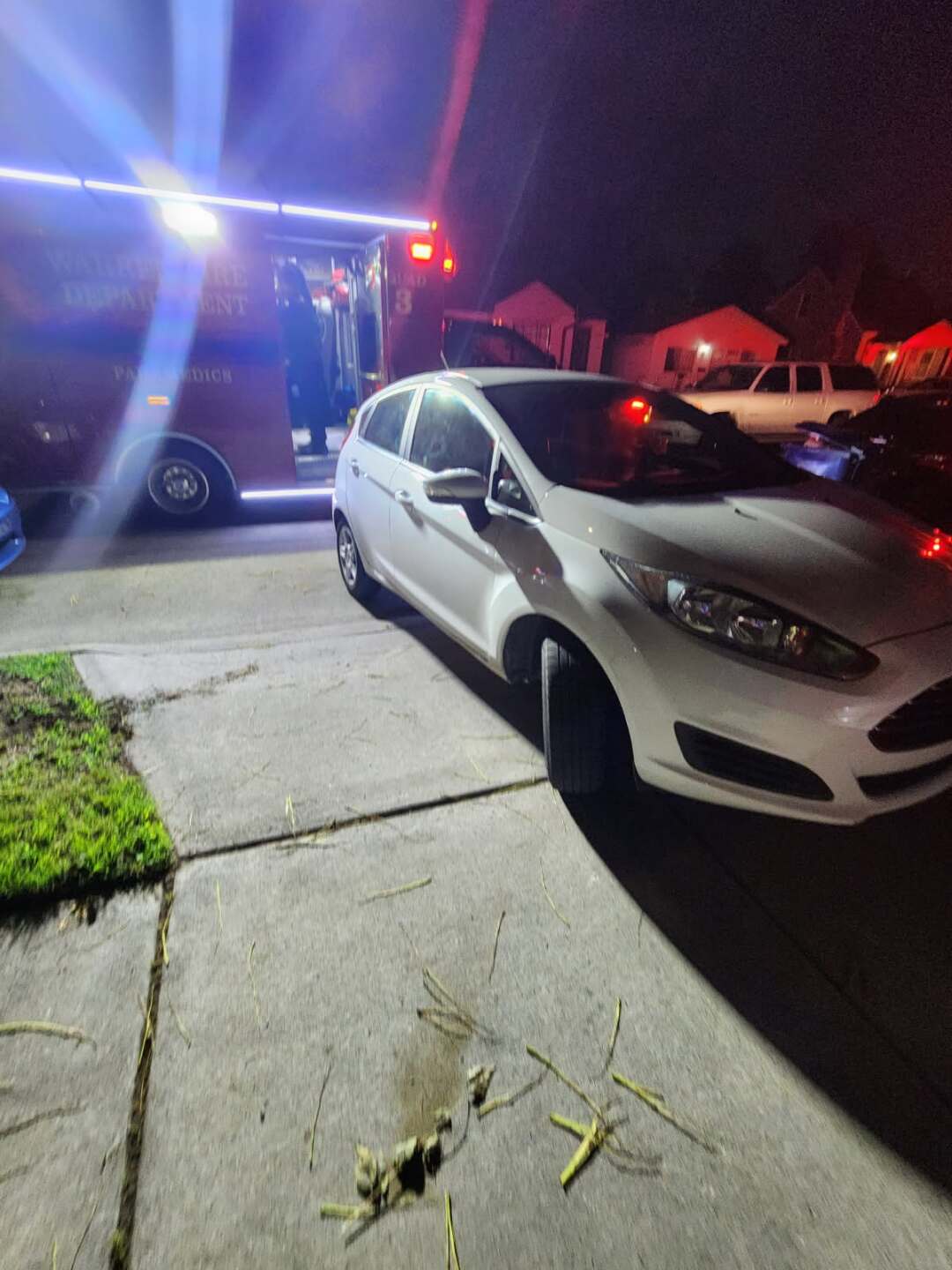 Warren Fire responding to the woman's home
