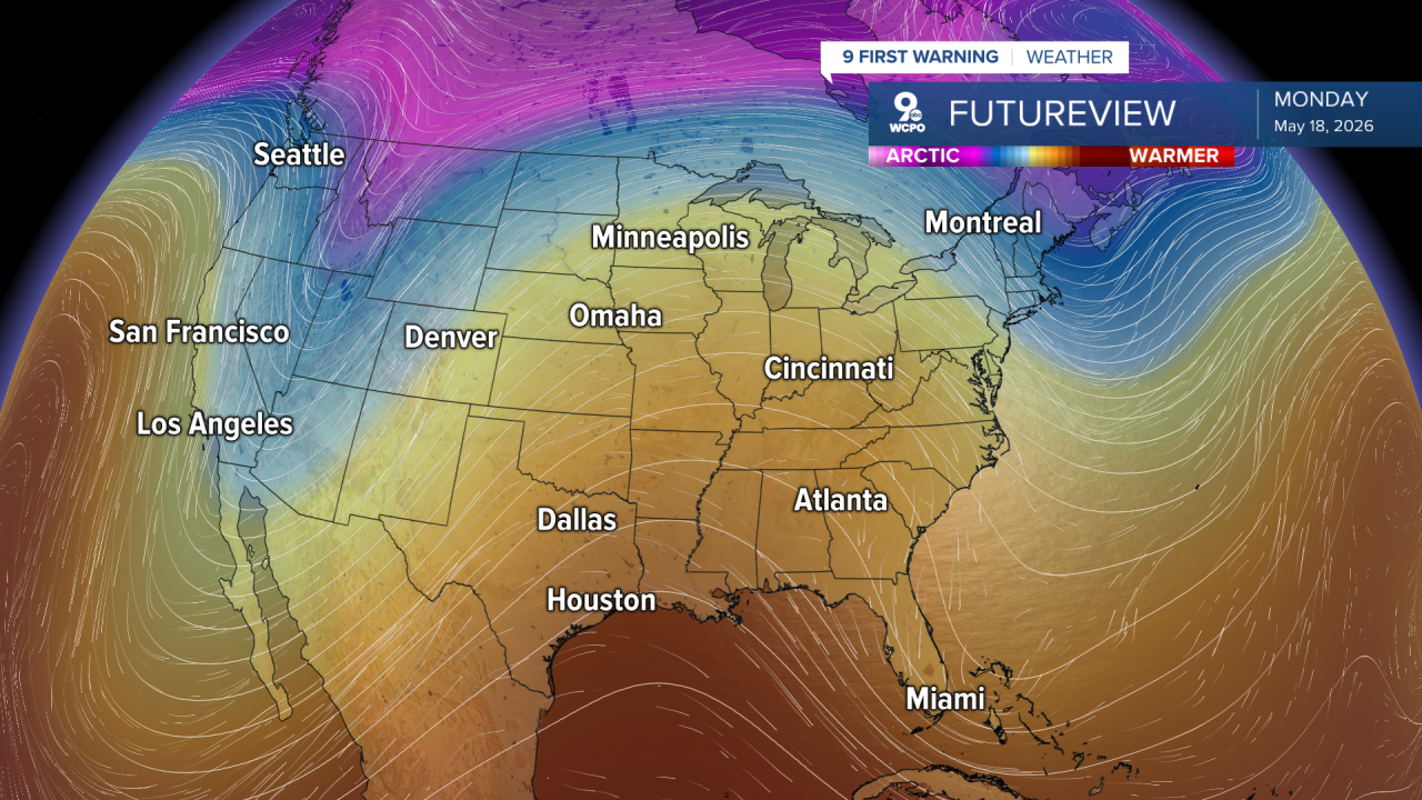High-pressure ridge of warmth