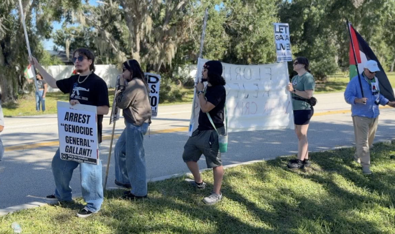 Former Israeli defense minister speaks in Sarasota as protesters demand arrest over alleged war crimes