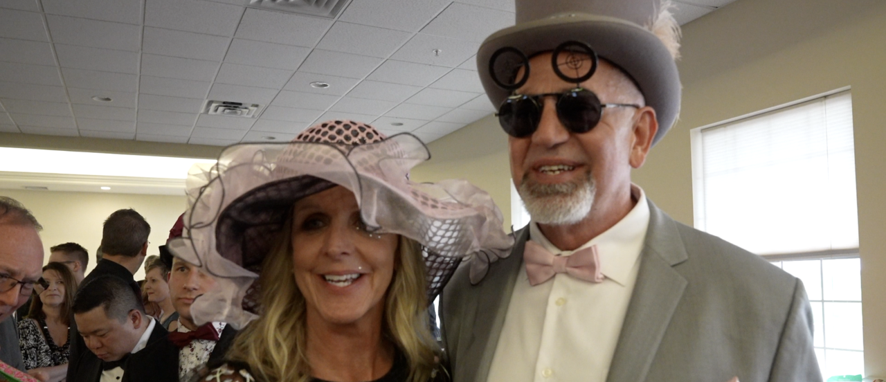 Guests dressed up — often according to the event's theme — for the gala.