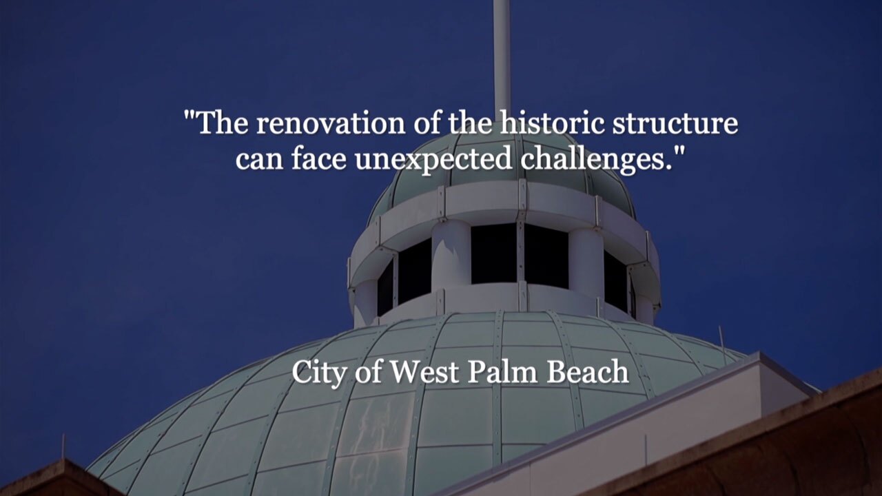 City quote for "unexpected challenges" for West Palm Beach