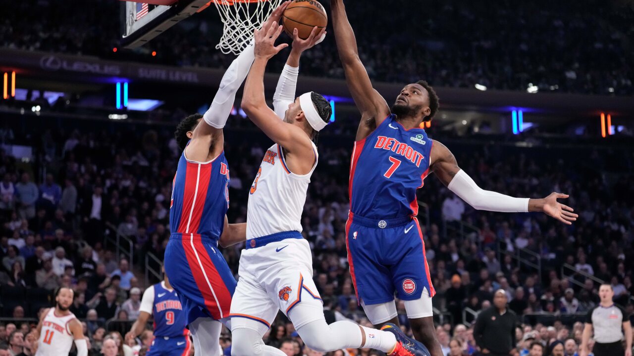 Pistons Knicks Basketball