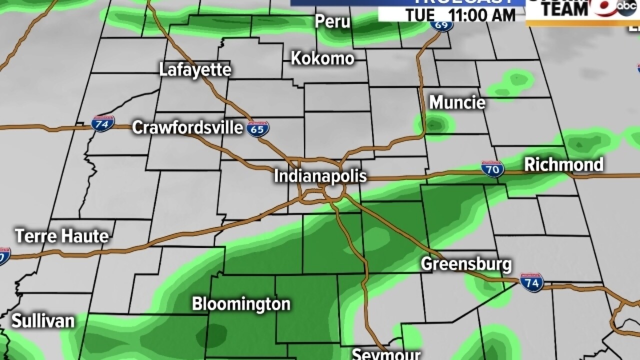 PHOTOS: See when light showers will hit you