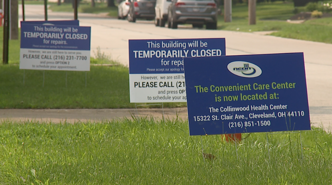 Hough Health Center signs