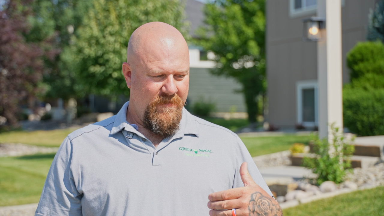 Keith Ahlgren, owner of Green Magic Lawn Care Services