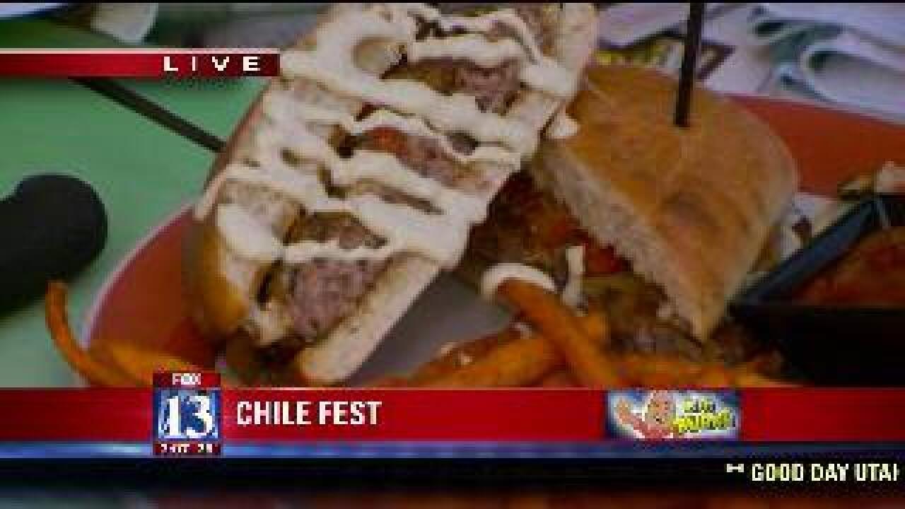 Making Chile Cheeseburgers for breakfast