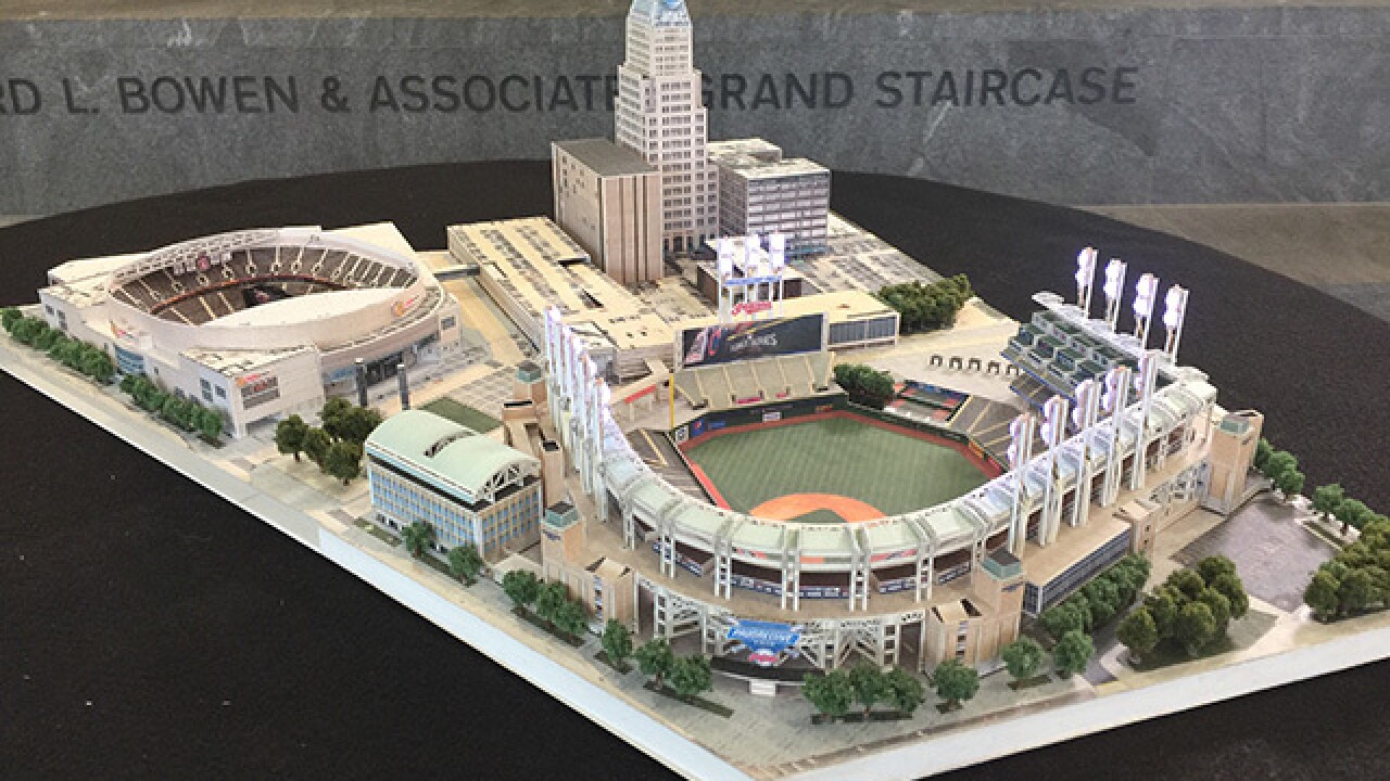 Local Man Uses Miniature Models Of Cleveland Sport Stadiums To