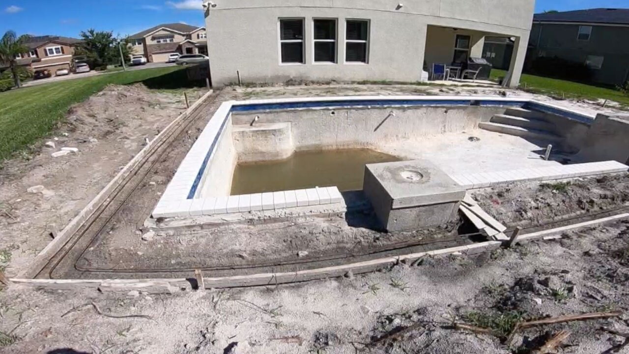 Unfinished pool