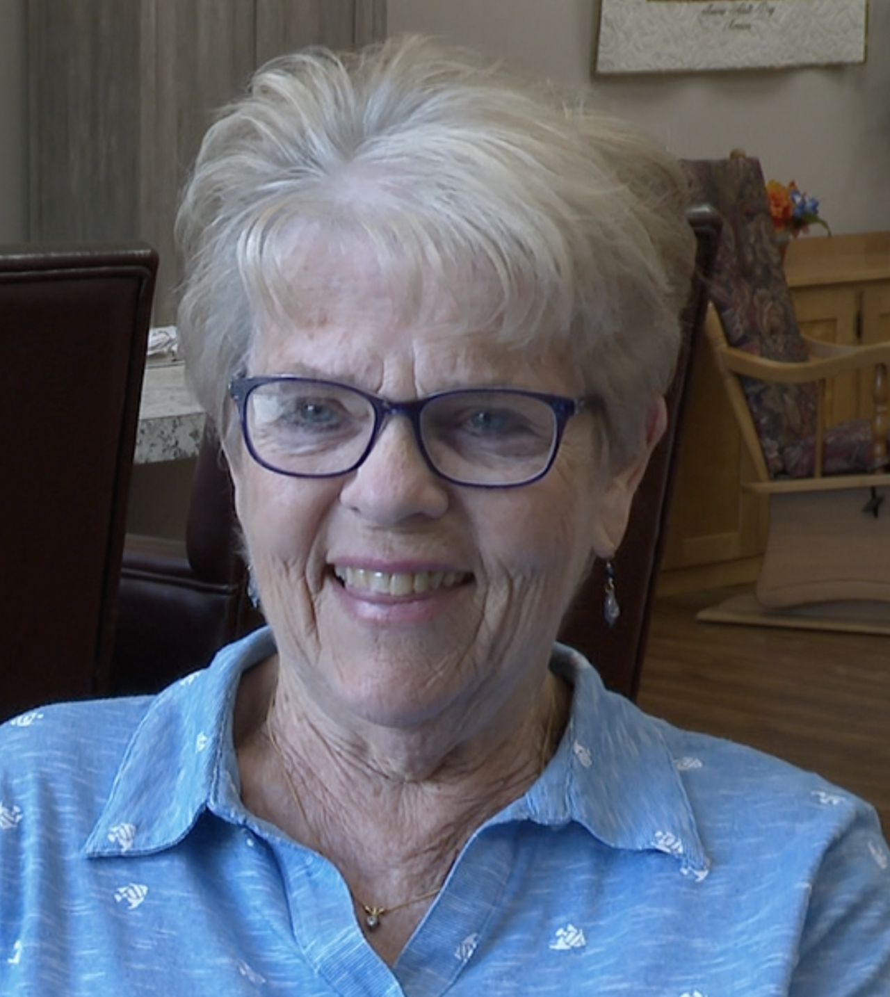 Judi Chapin, a caregiver, takes care of her lifelong friend with Dementia