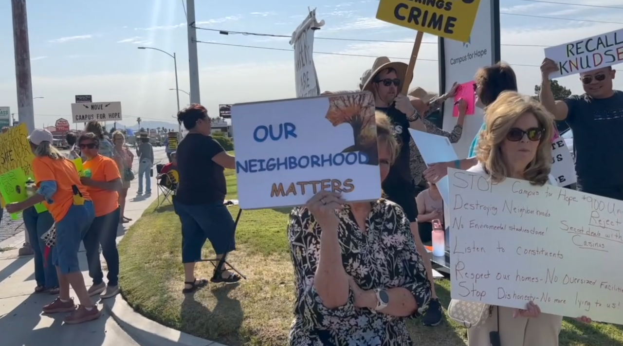 Campus for Hope continues development, those in opposition protest