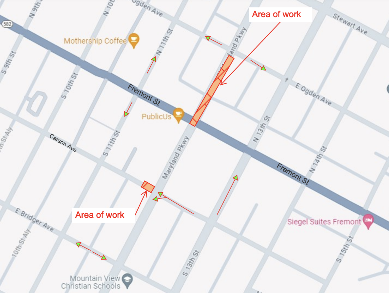 Maryland Parkway closure - 2/16/24