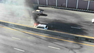 I-90 car fire