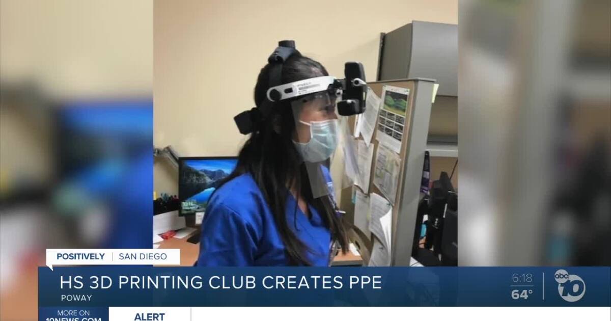 Local High School Students In 3d Printing Club Create Ppe For Workers