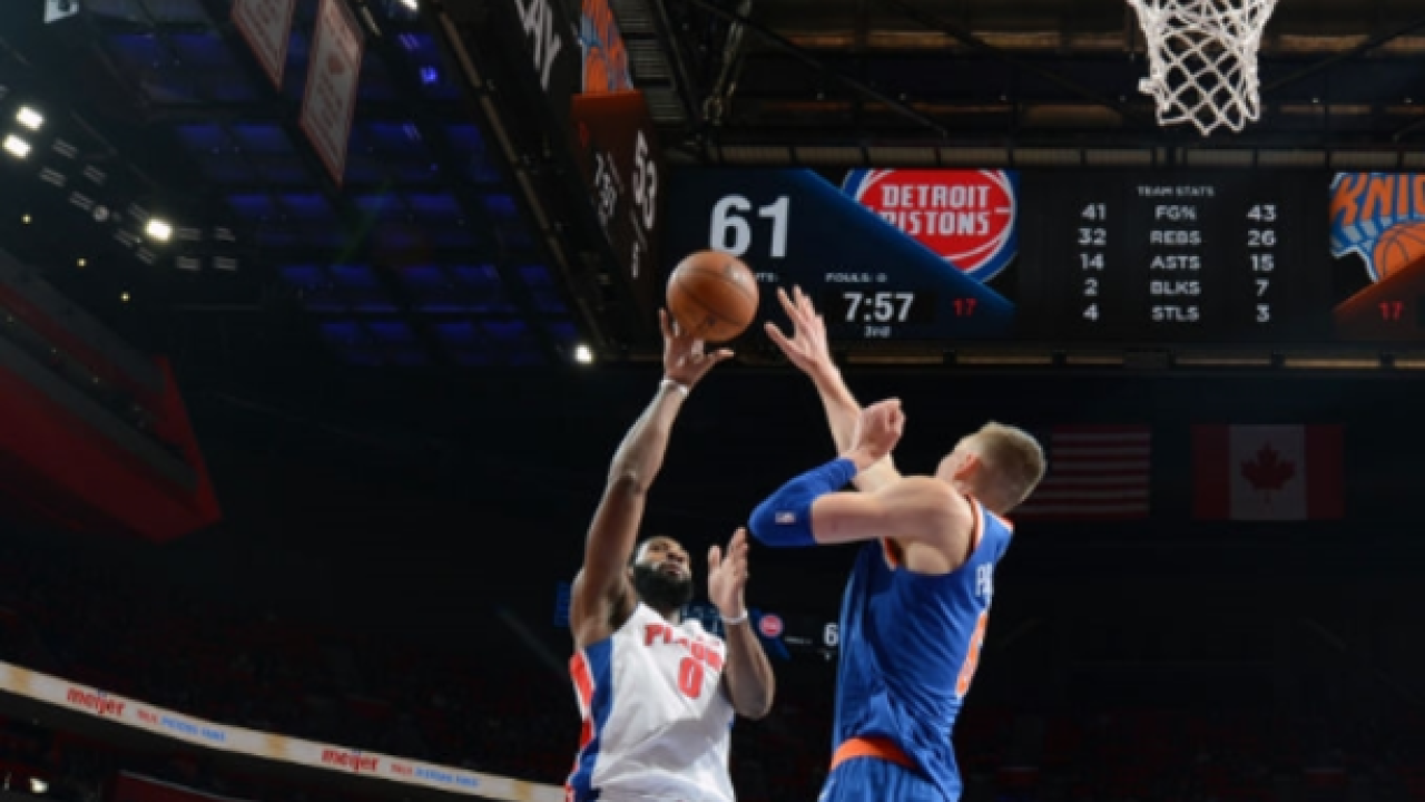 Andre Drummond's double-double leads Pistons over Knicks