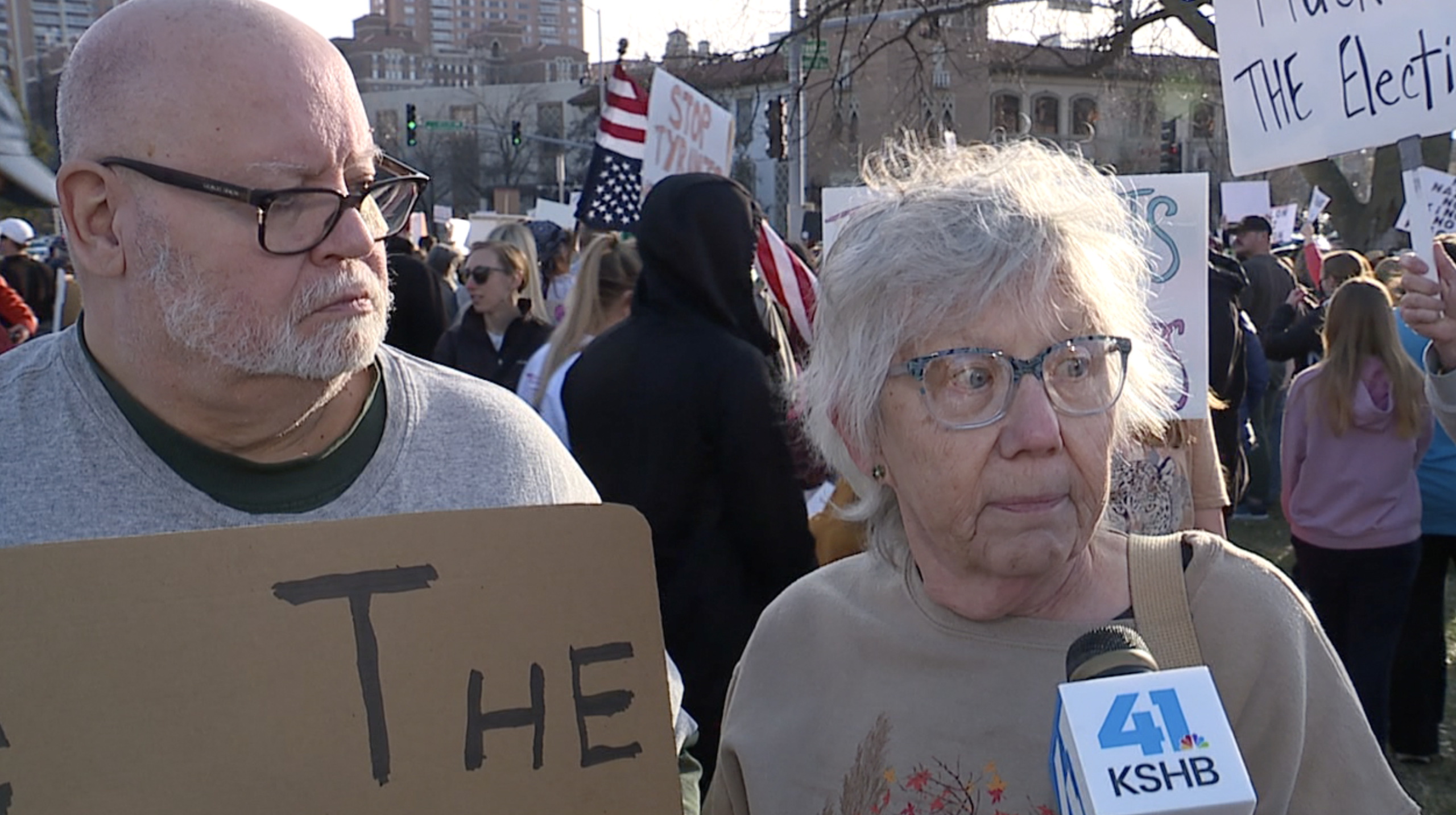 Hundreds gather in Mill Creek Park for peaceful human rights protest