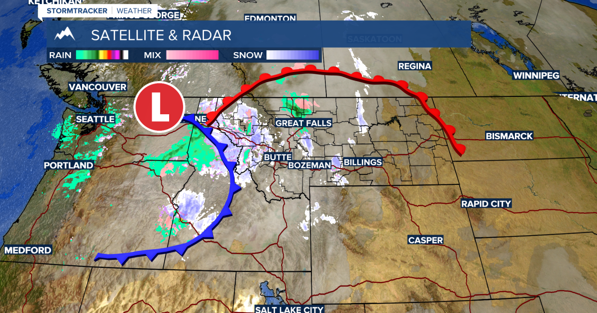 Snow showers tonight for SW Montana