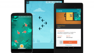 Examples of the types of 'brain training' games Lumosity offers.