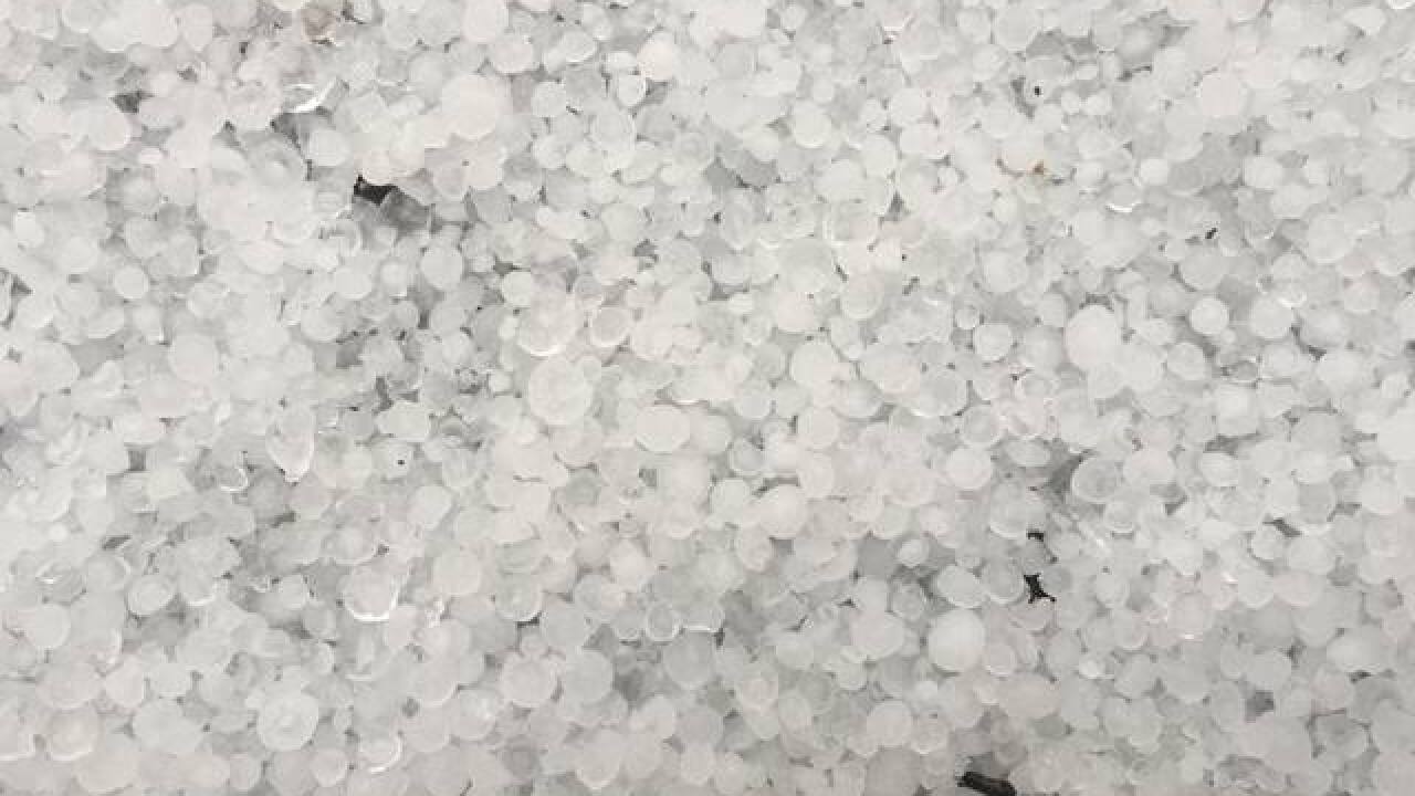 PHOTOS: Quarter-sized hail from April 26 storm