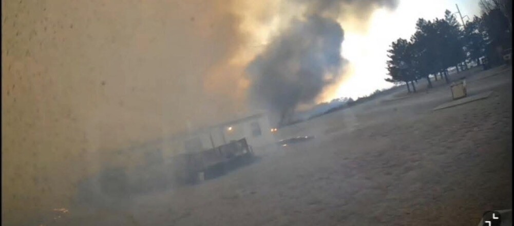 Fire nearr Webber's home