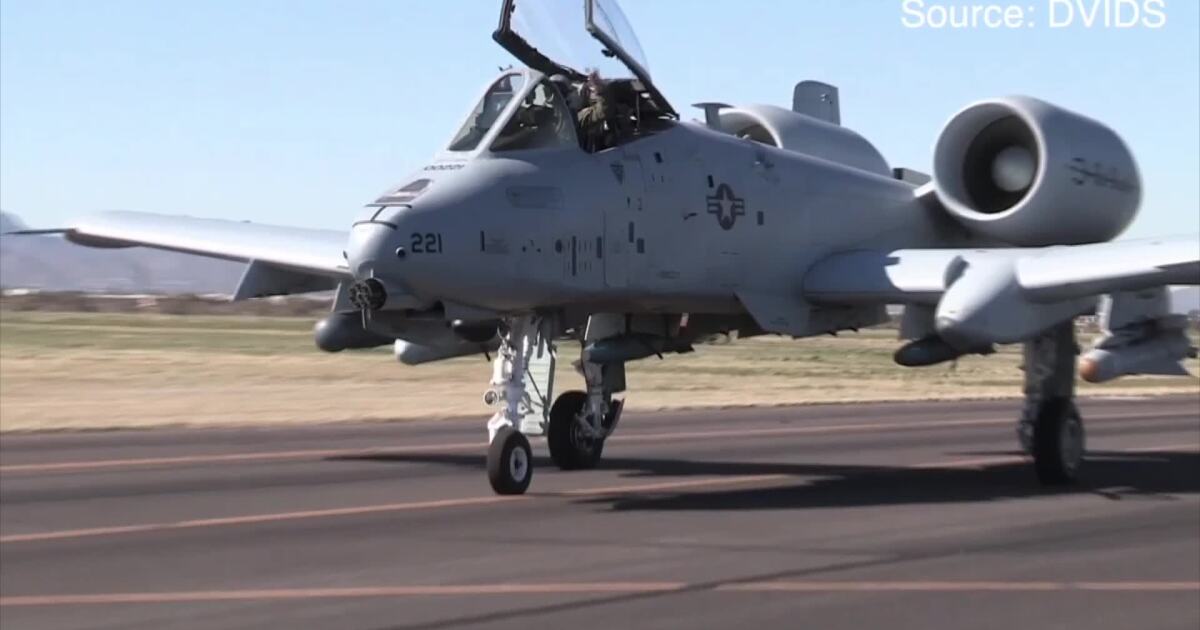 A-10s make farewell flight at Davis-Monthan Air Force Base in Tucson
