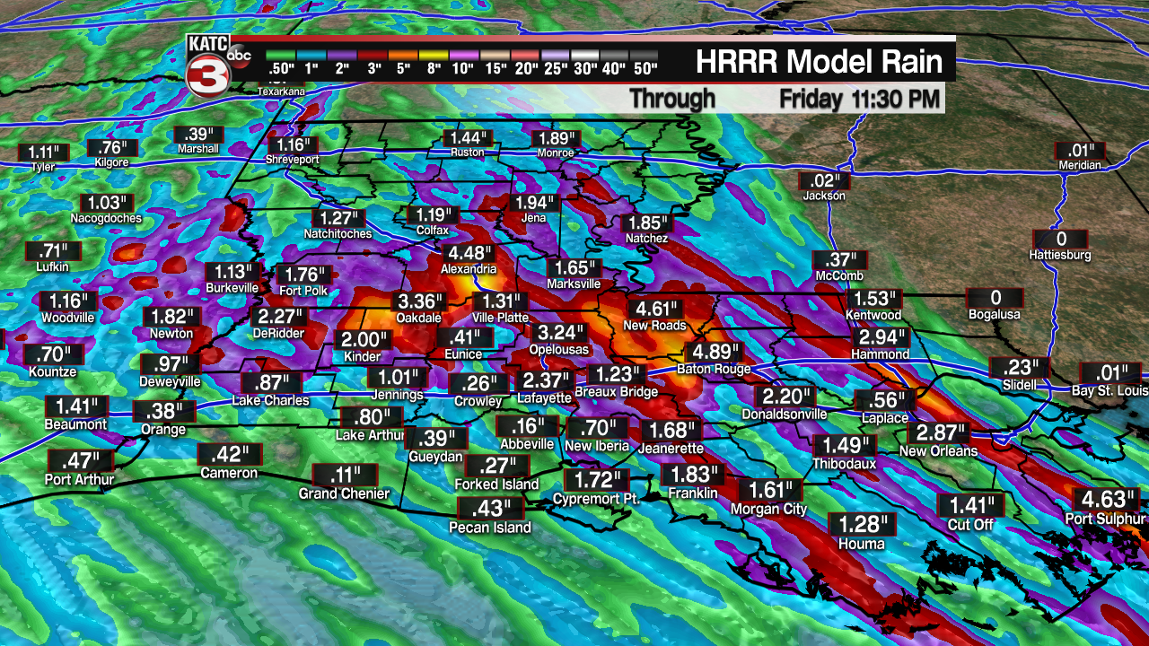 Extended HRRR Accumulation Acadiana.png