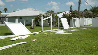 Port St. Lucie residents spent Aug. 24, 2026, cleaning up after a storm tore through the area on Sunday, leaving behind damaged structures, debris-filled pools and downed foliage.
